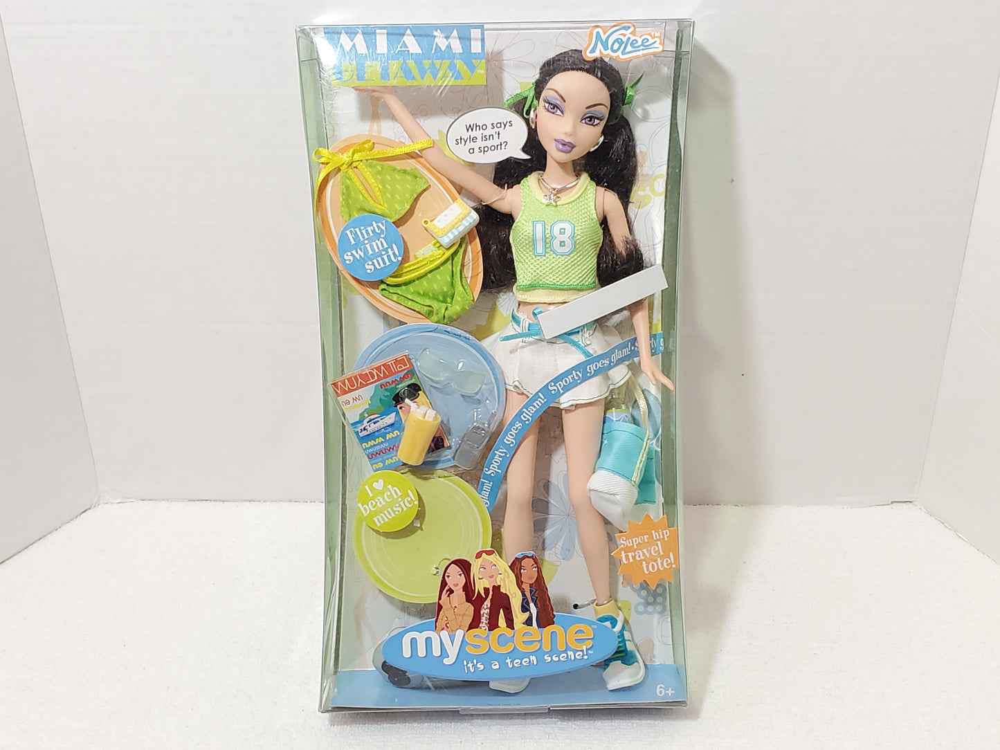 Mattel My Scene Miami Getaway Nolee Doll NIB 2004 Model G6127 Vintage Y2K
