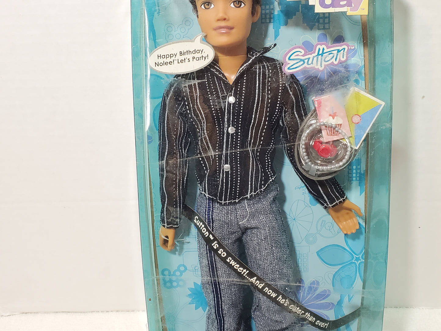 Mattel My Scene Club Birthday Sutton Doll NIB 2004 Y2K Male Boy Doll Vintage