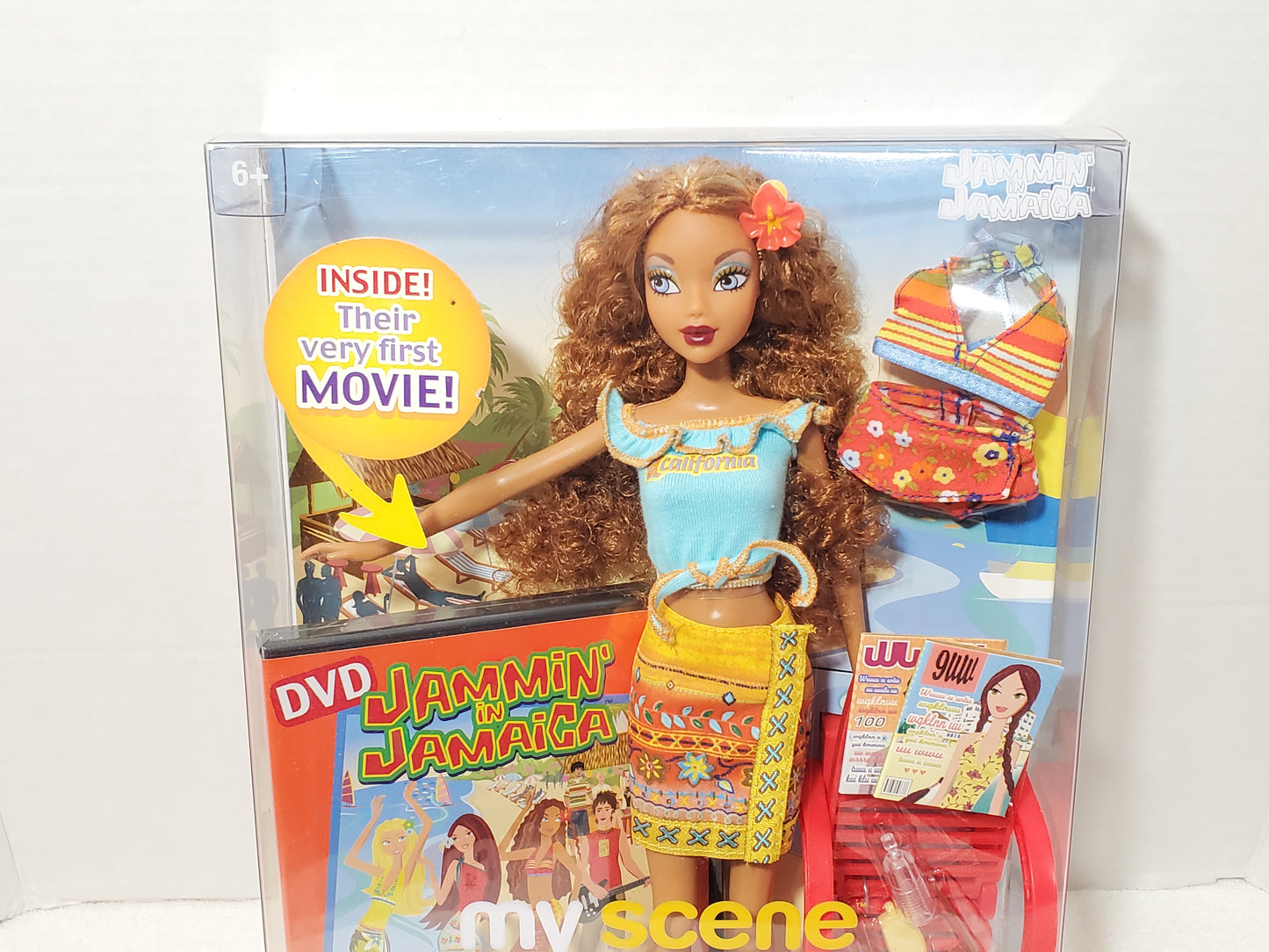 2004 Mattel My Scene Jammin' in Jamaica Madison Doll DVD Accessories New Vintage