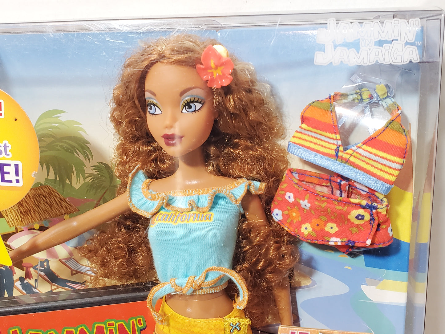 2004 Mattel My Scene Jammin' in Jamaica Madison Doll DVD Accessories New Vintage