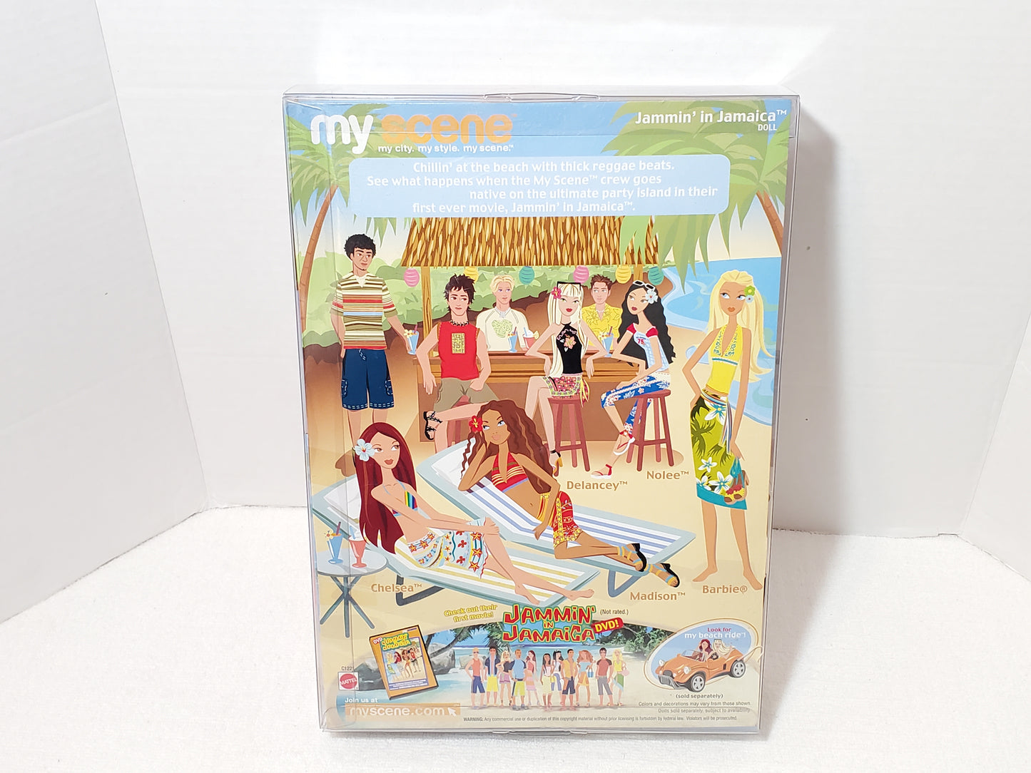 2004 Mattel My Scene Jammin' in Jamaica Madison Doll DVD Accessories New Vintage