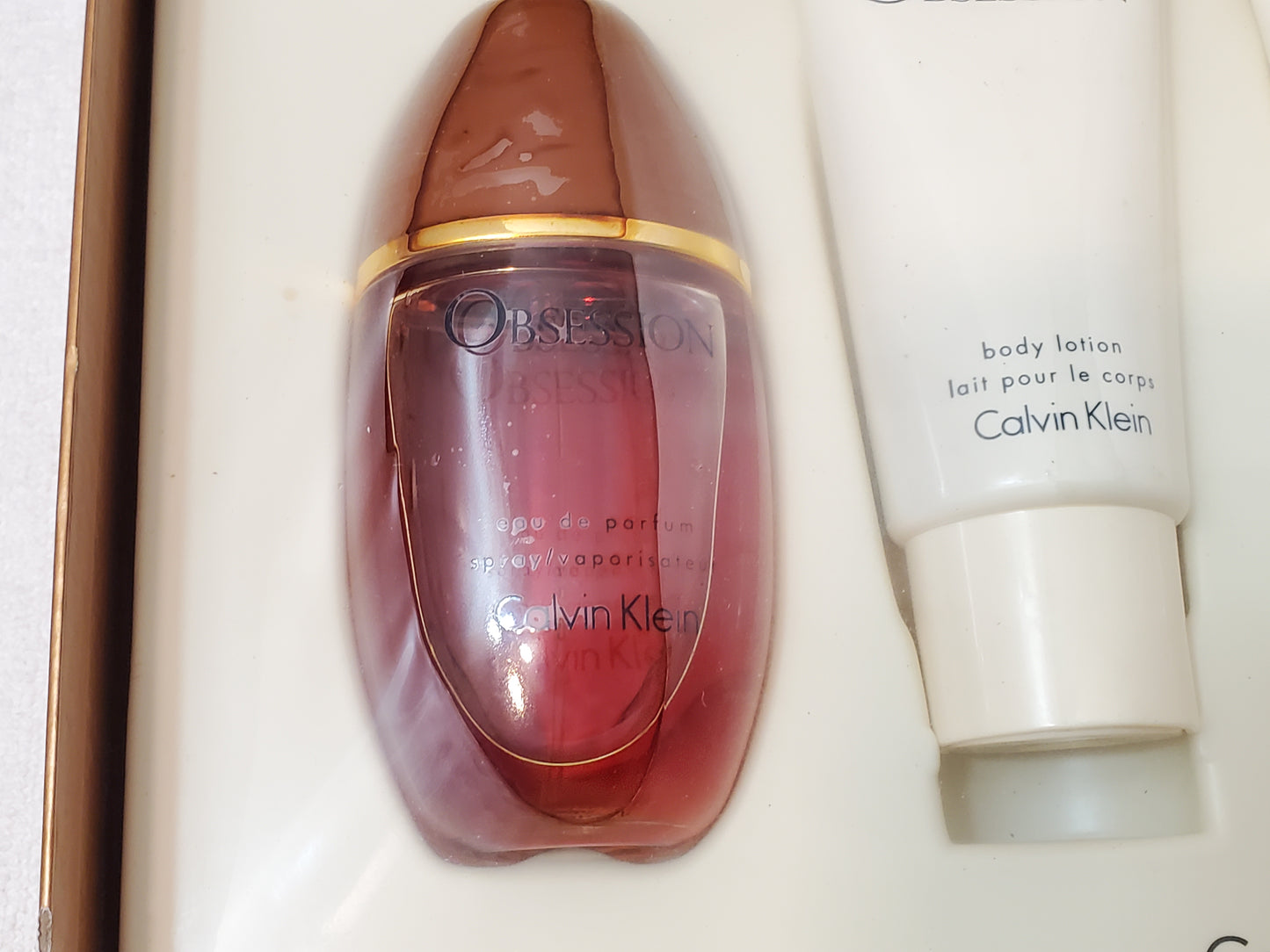 Vintage Calvin Klein Obsession for Women's 4 Piece Gift Set 3.4 oz Eau de Parfum