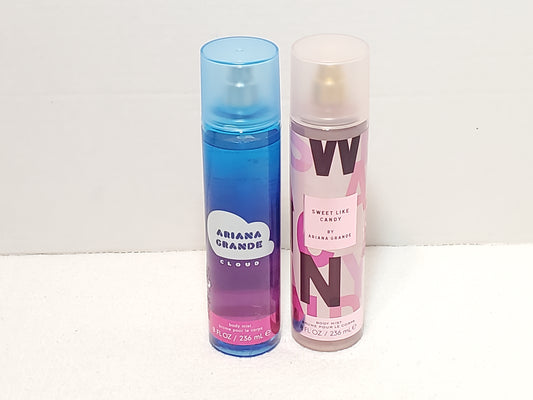 Ariana Grande Body Mist Spray Duo Set Cloud & Sweet Like Candy 8 oz / 236ml