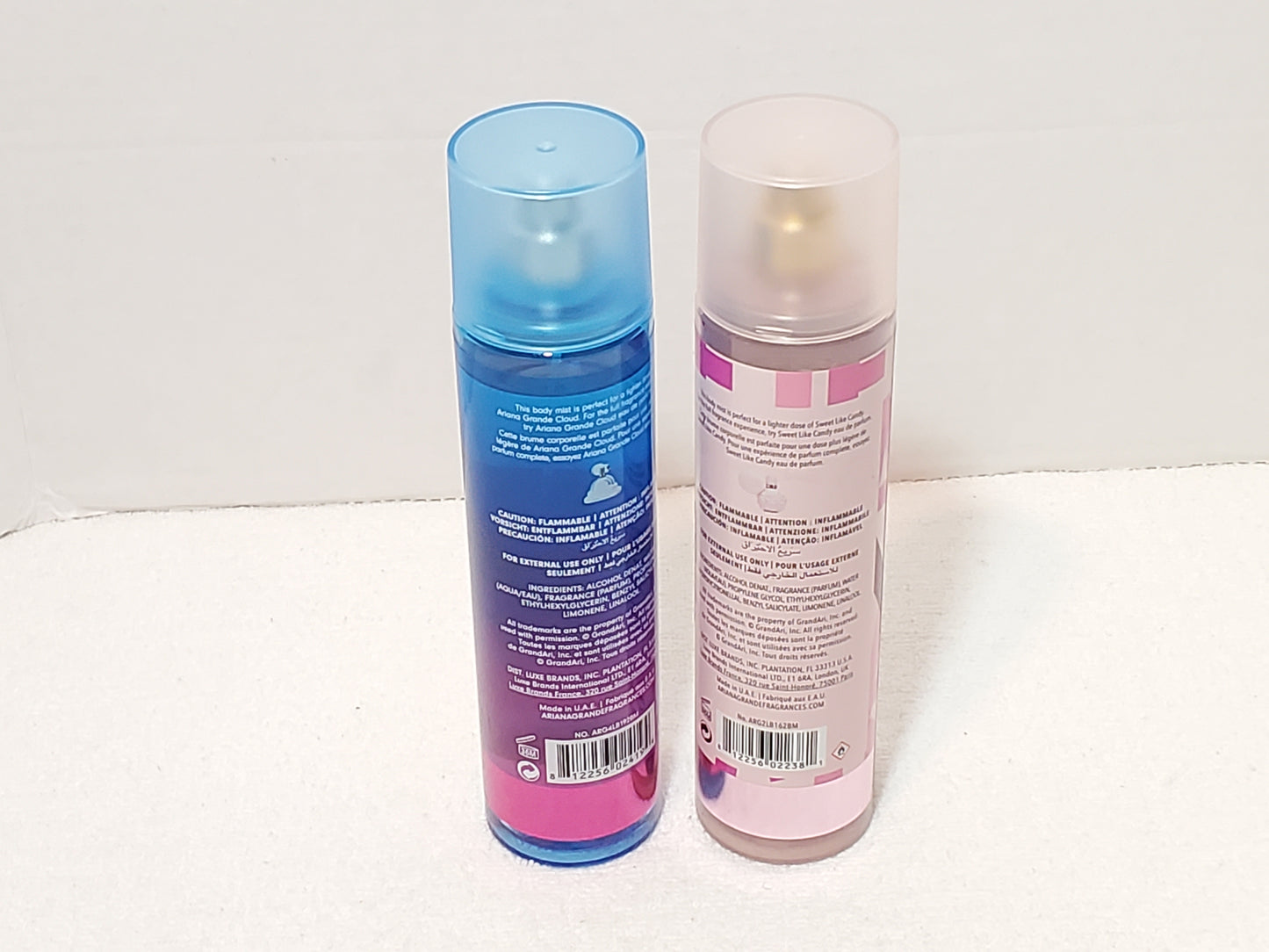 Ariana Grande Body Mist Spray Duo Set Cloud & Sweet Like Candy 8 oz / 236ml