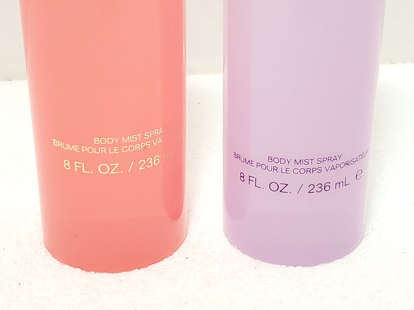 Perry Ellis 360 Coral & 360 Purple Body Mist Spray Set 8 oz / 236ml Women's