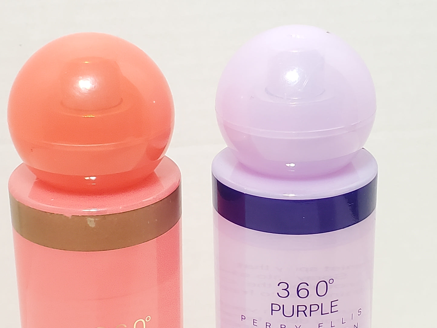 Perry Ellis 360 Coral & 360 Purple Body Mist Spray Set 8 oz / 236ml Women's