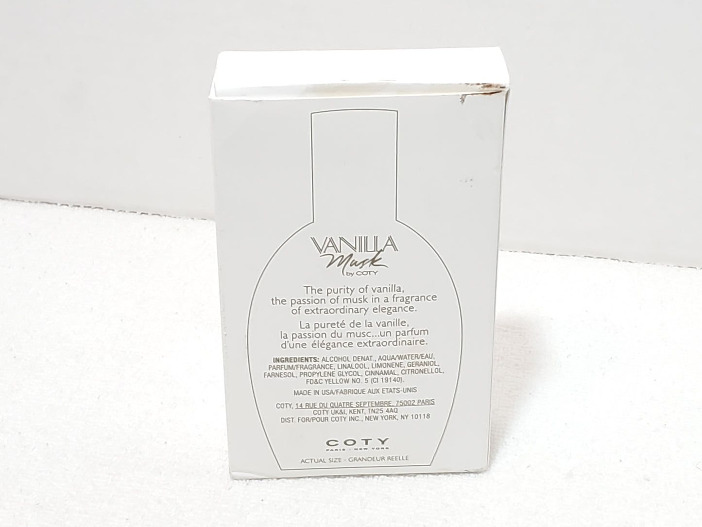 Coty Vanilla Musk Women's Cologne Spray 1.7 fl oz 50ml Rare Formula Batch 1061