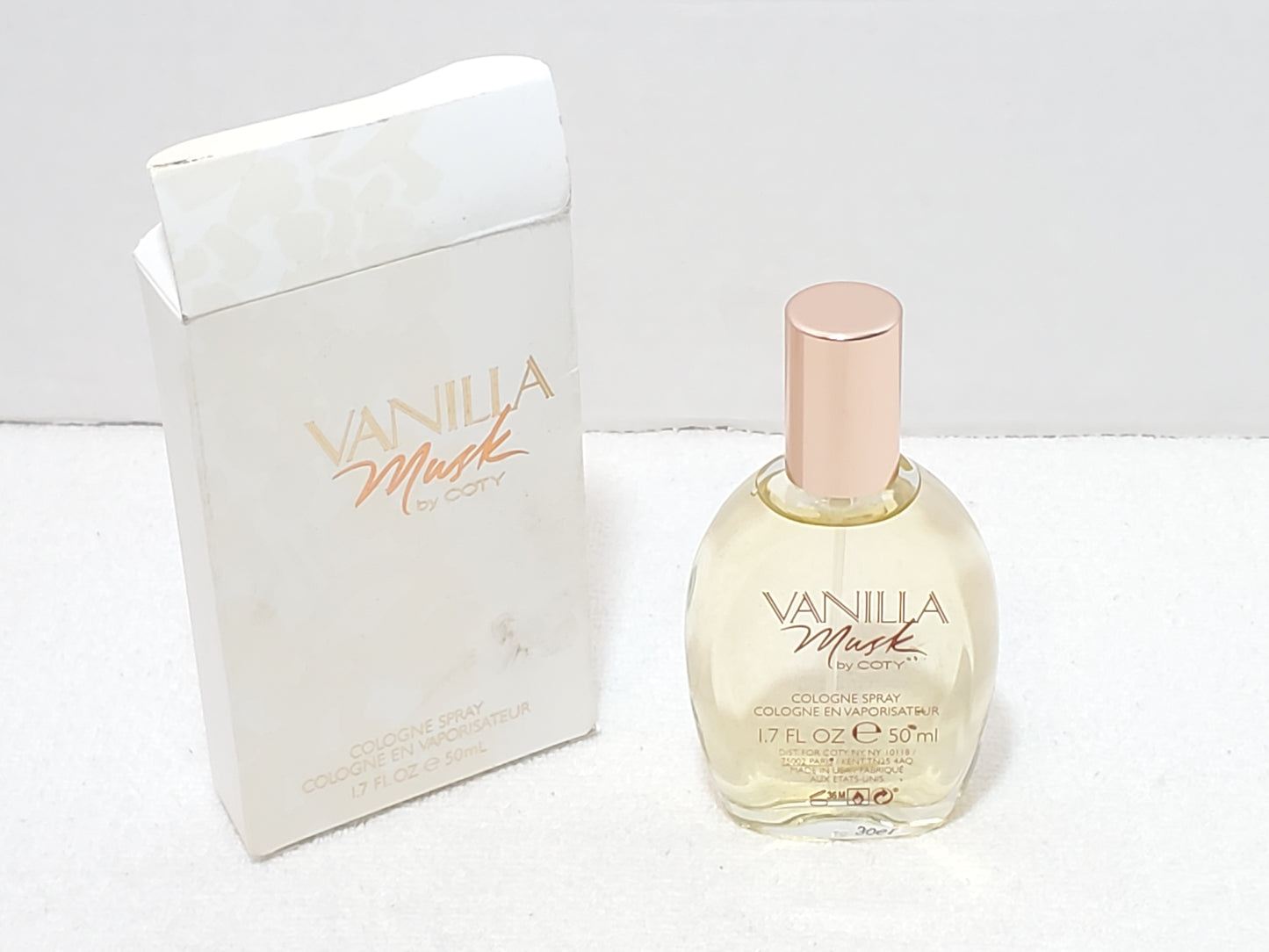 Coty Vanilla Musk Women's Cologne Spray 1.7 fl oz 50ml Rare Formula Batch 1061