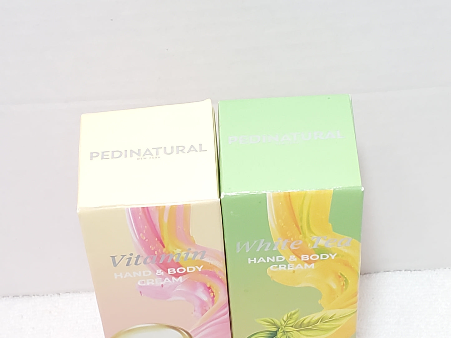 Lot of 2 PEDINATURAL New Hand & Body Cream Set Vitamin & White Tea 100g / 3.39oz