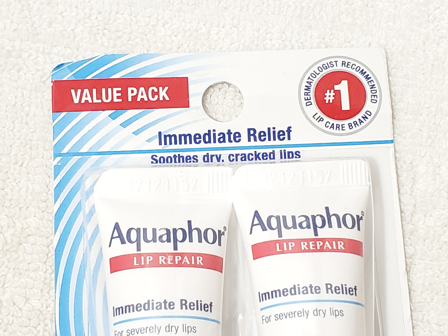 Aquaphor Lip Repair Ointment Moisturizing 0.35 oz / 10 ml Pack of 2 New Sealed