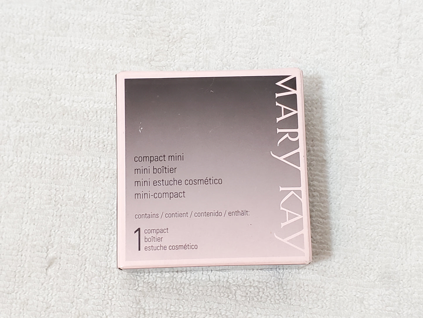 Mary Kay Compact Mini 040752 Unfilled Black Case w/Mirror Refillable NIB Women