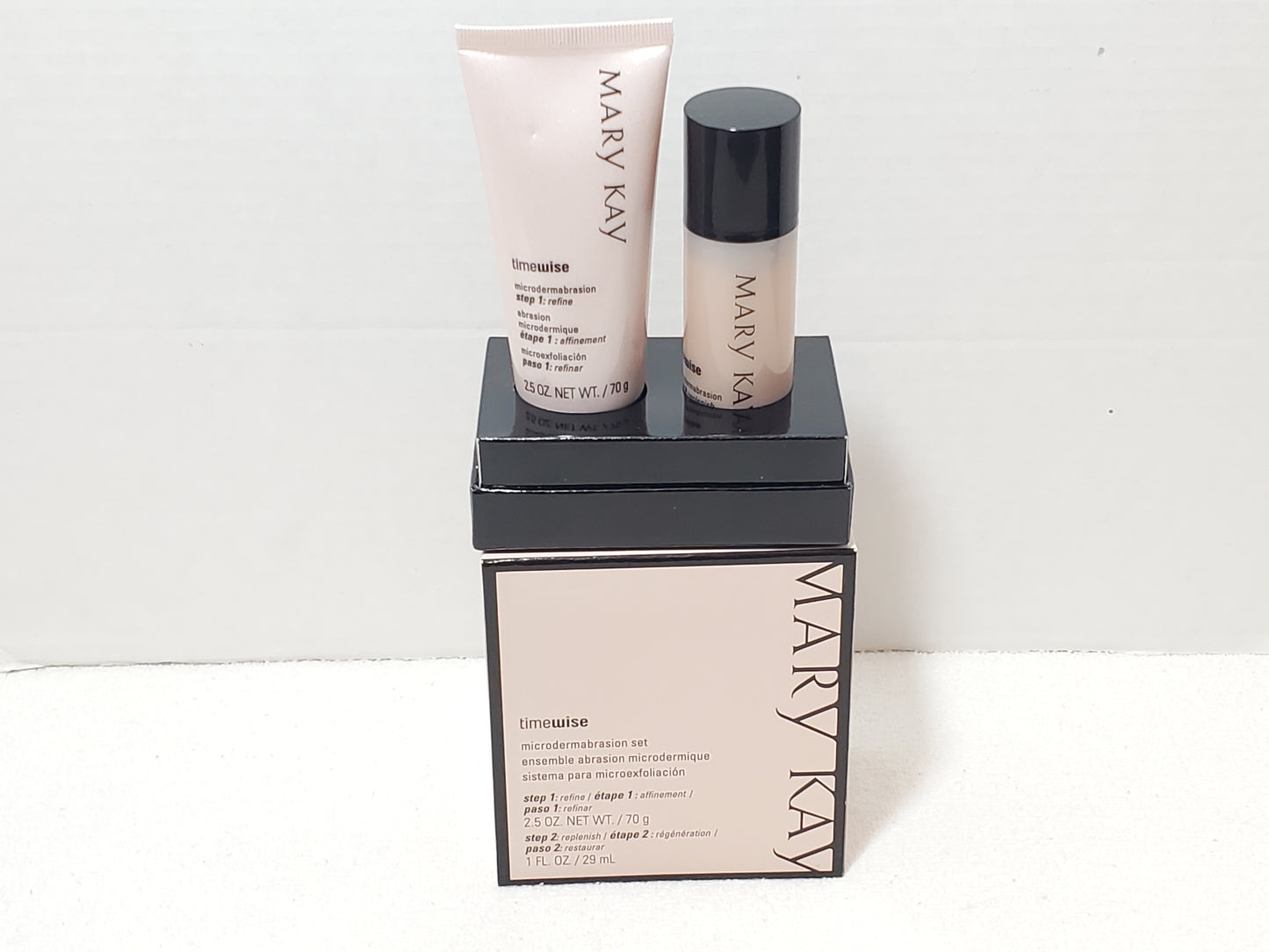 Mary Kay TimeWise Microdermabrasion Set Refine Scrub & Pore Minimizer Serum