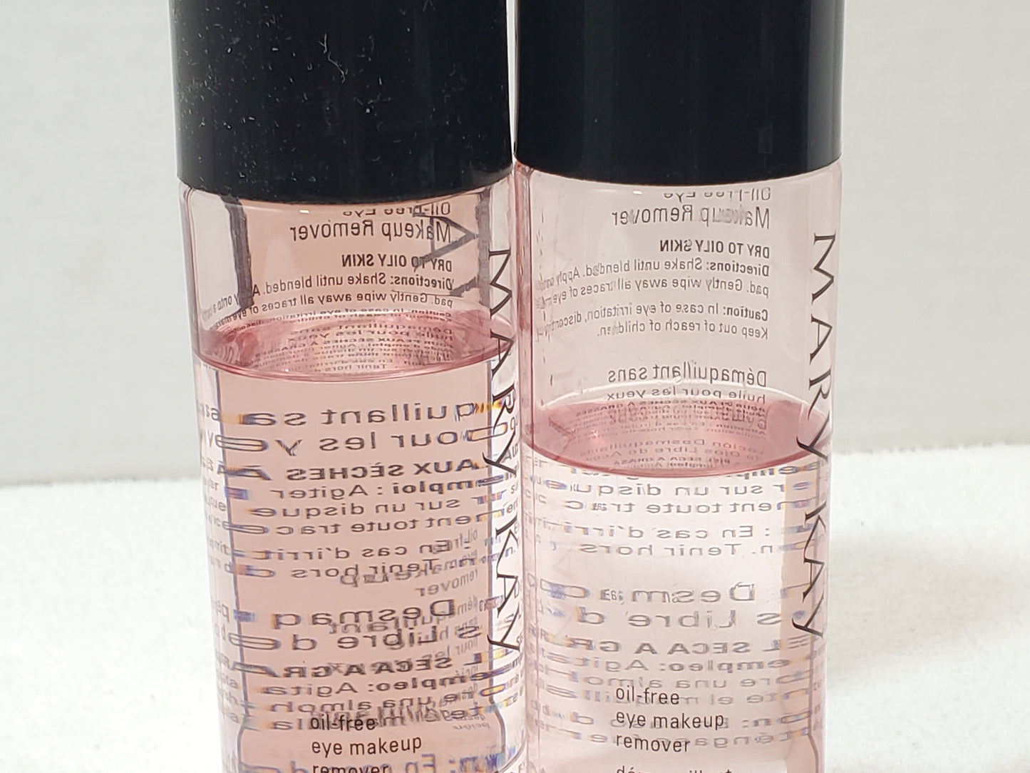 Lot of 2 Mary Kay Oil Free Eye Makeup Remover Dual Phase 3.75 oz / 110ml Women