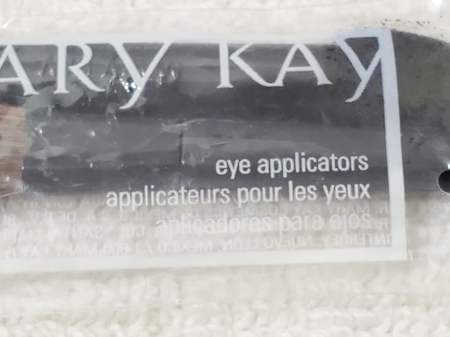 Mary Kay Eye Applicators 2 Piece Set Sponge and Brush Travel Size New Sealed