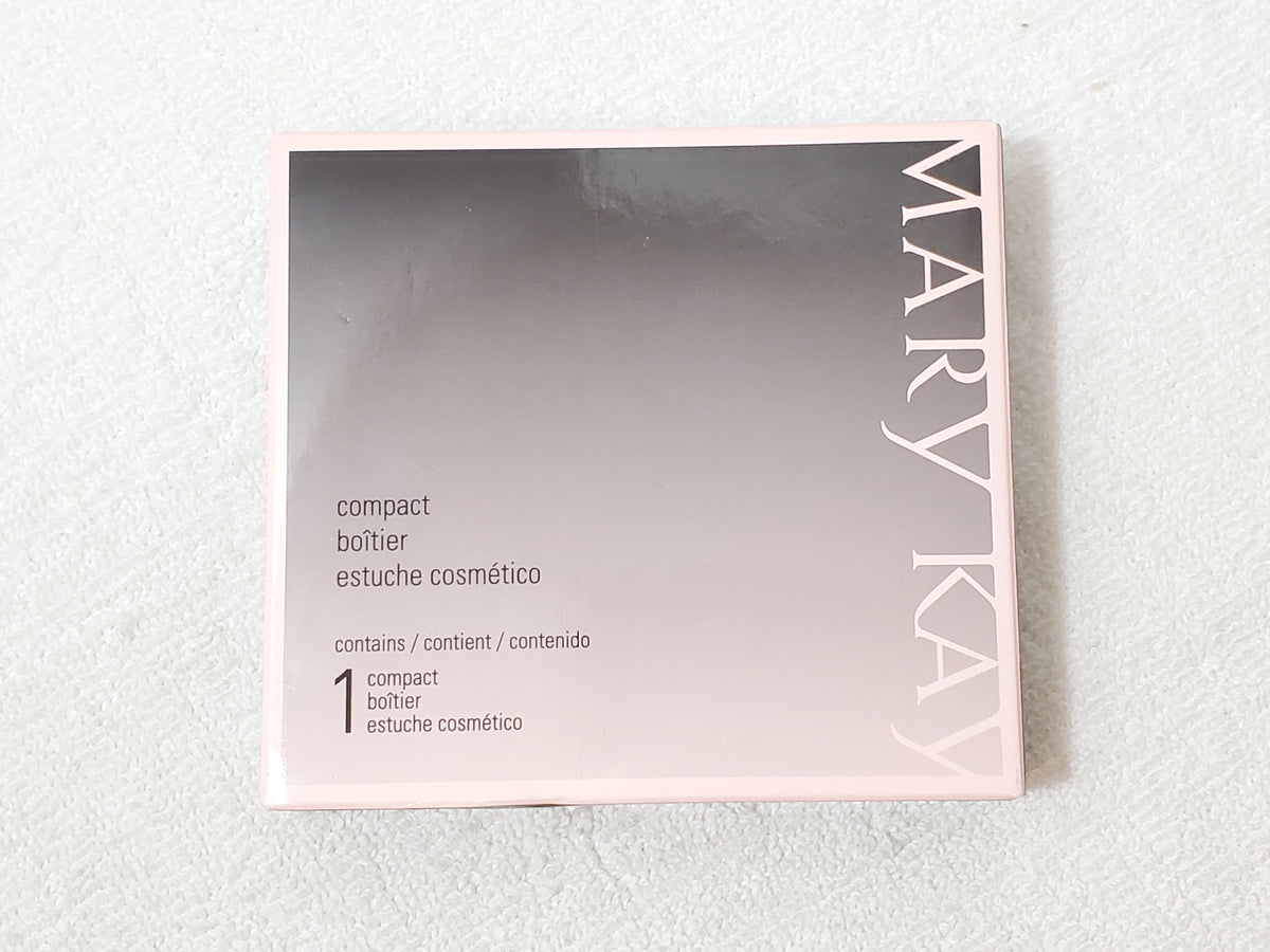 Mary Kay Black Magnetic Compact Mirror 017362 Unfilled NIB Refillable Cosmetic