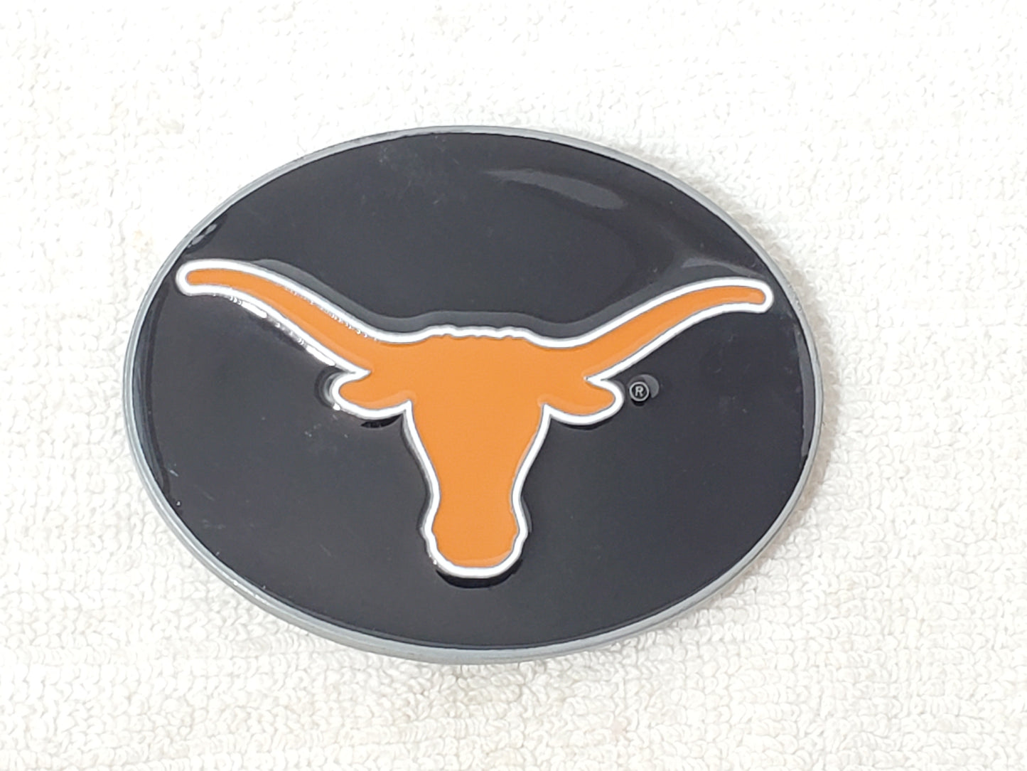 University of Texas Longhorns Orange Black Logo Enamel Belt Buckle College Team