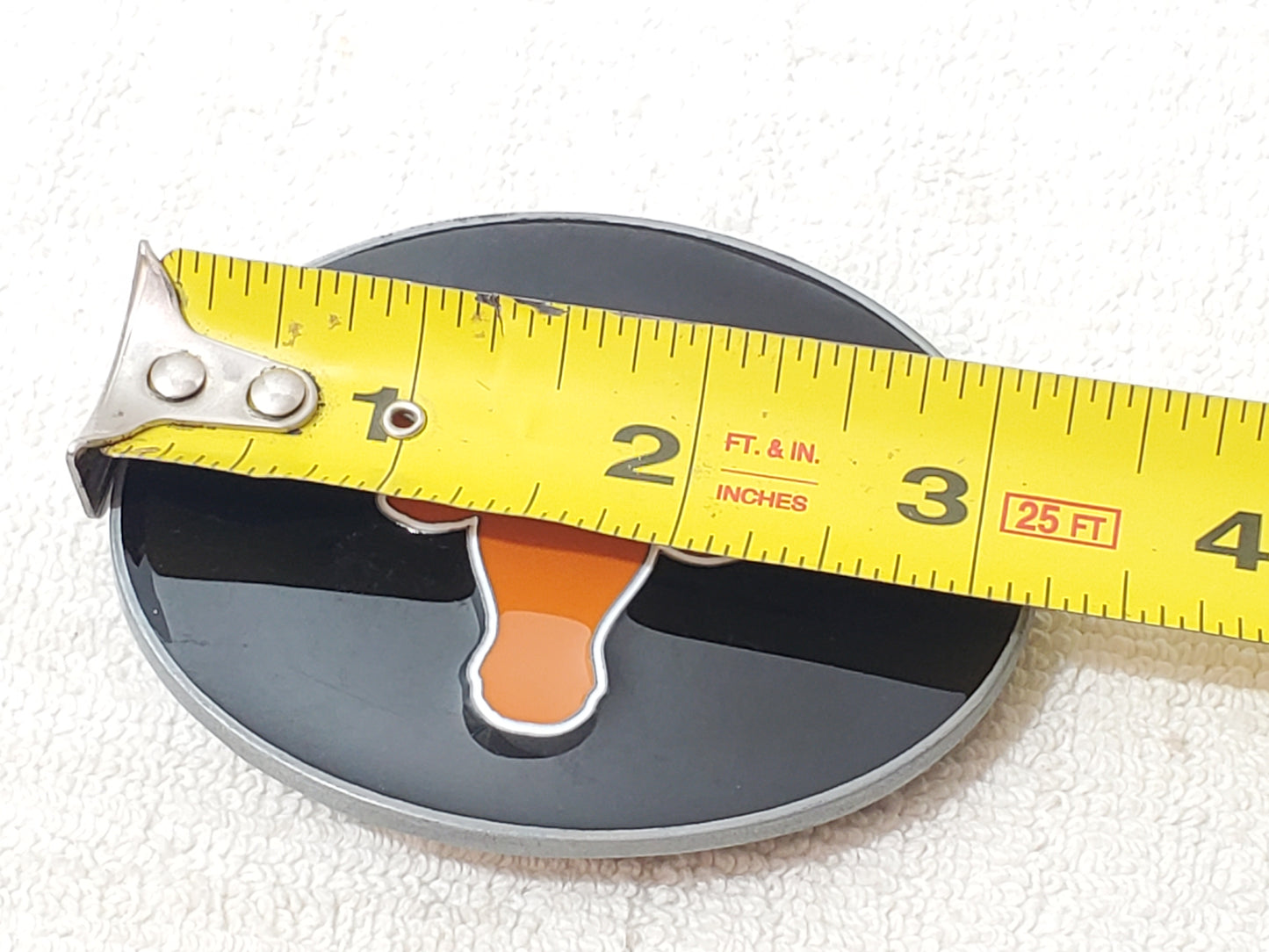 University of Texas Longhorns Orange Black Logo Enamel Belt Buckle College Team