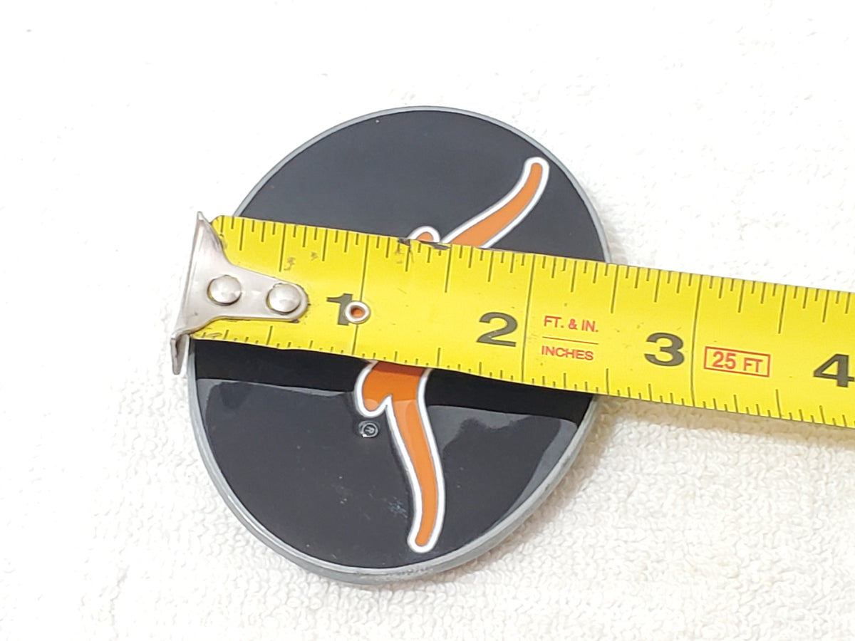 University of Texas Longhorns Orange Black Logo Enamel Belt Buckle College Team
