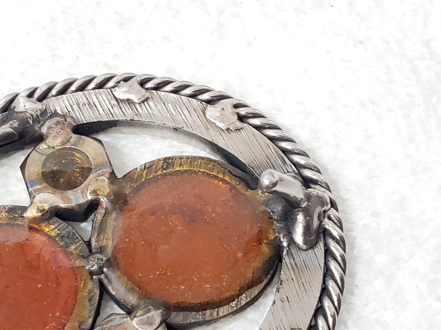 Vintage Buffalo Indian Head Nickels Turquoise Glass Crystals Belt Buckle 5 Cents