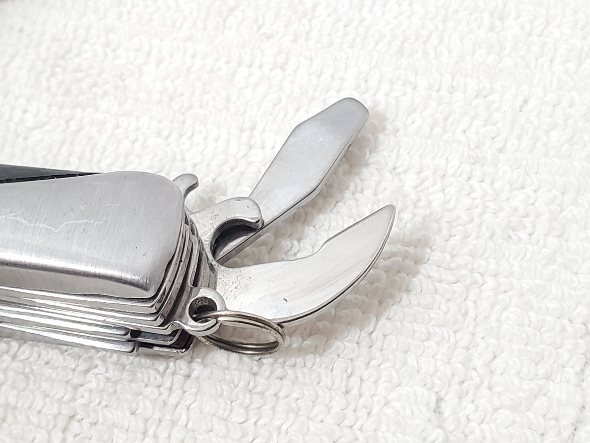 Journey's Edge Pocket Multi-Tool Stainless Steel Ergonomic Black Rubber Grip