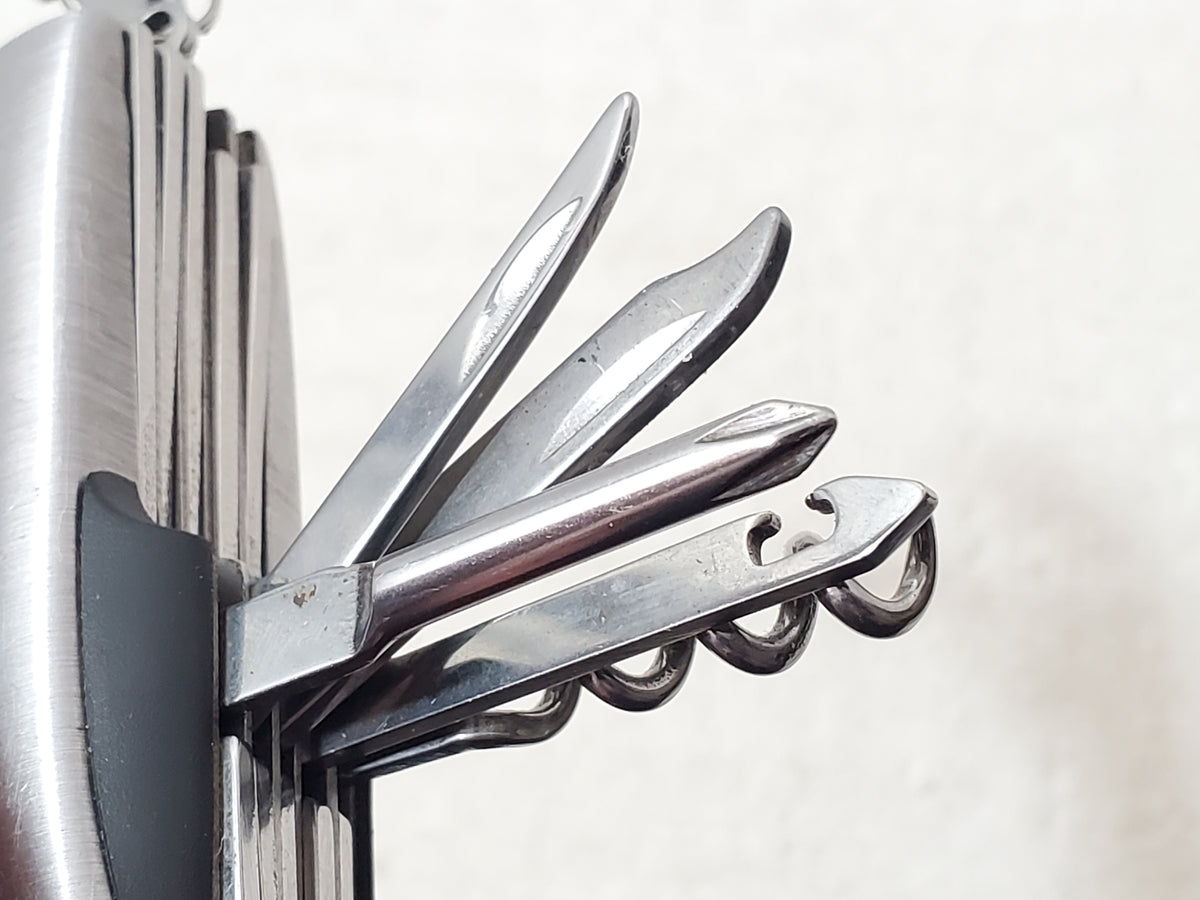 Journey's Edge Pocket Multi-Tool Stainless Steel Ergonomic Black Rubber Grip