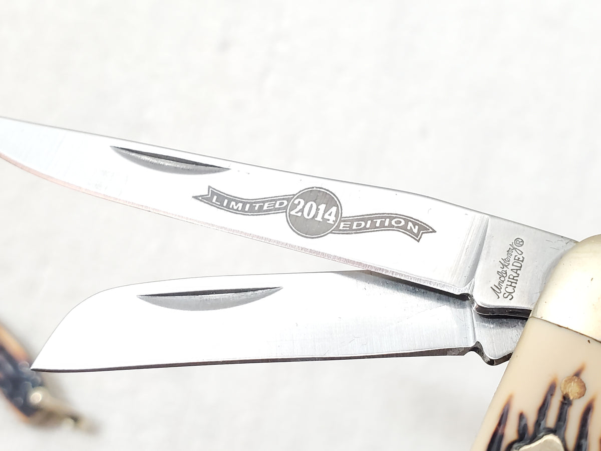 Schrade Uncle Henry 2014 Limited Edition 2-Knife Set with Collector Tin