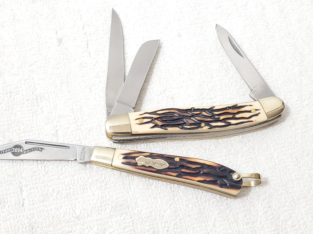 Schrade Uncle Henry 2014 Limited Edition 2-Knife Set with Collector Tin