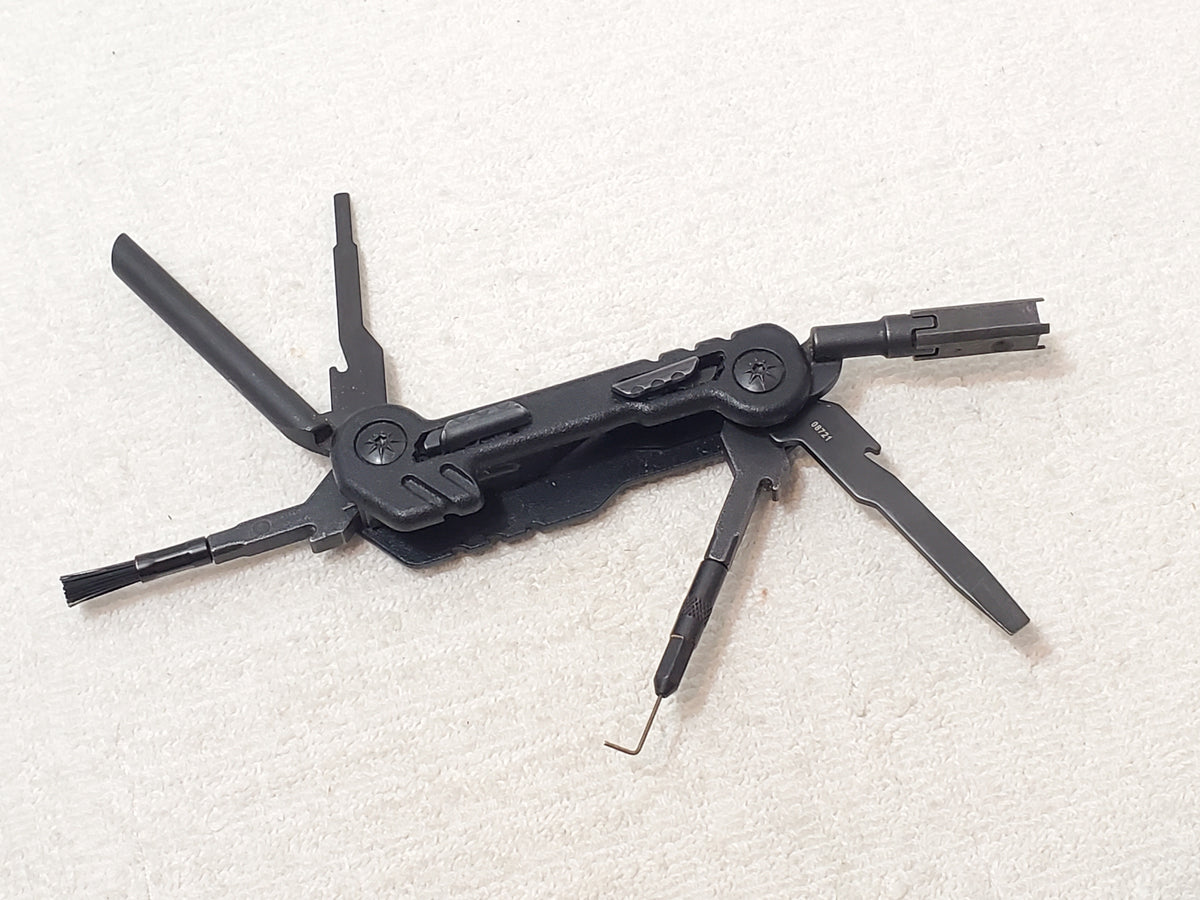 Gerber Black Multitool Short Reach Extraction Cleaning Slide Lock Buttons