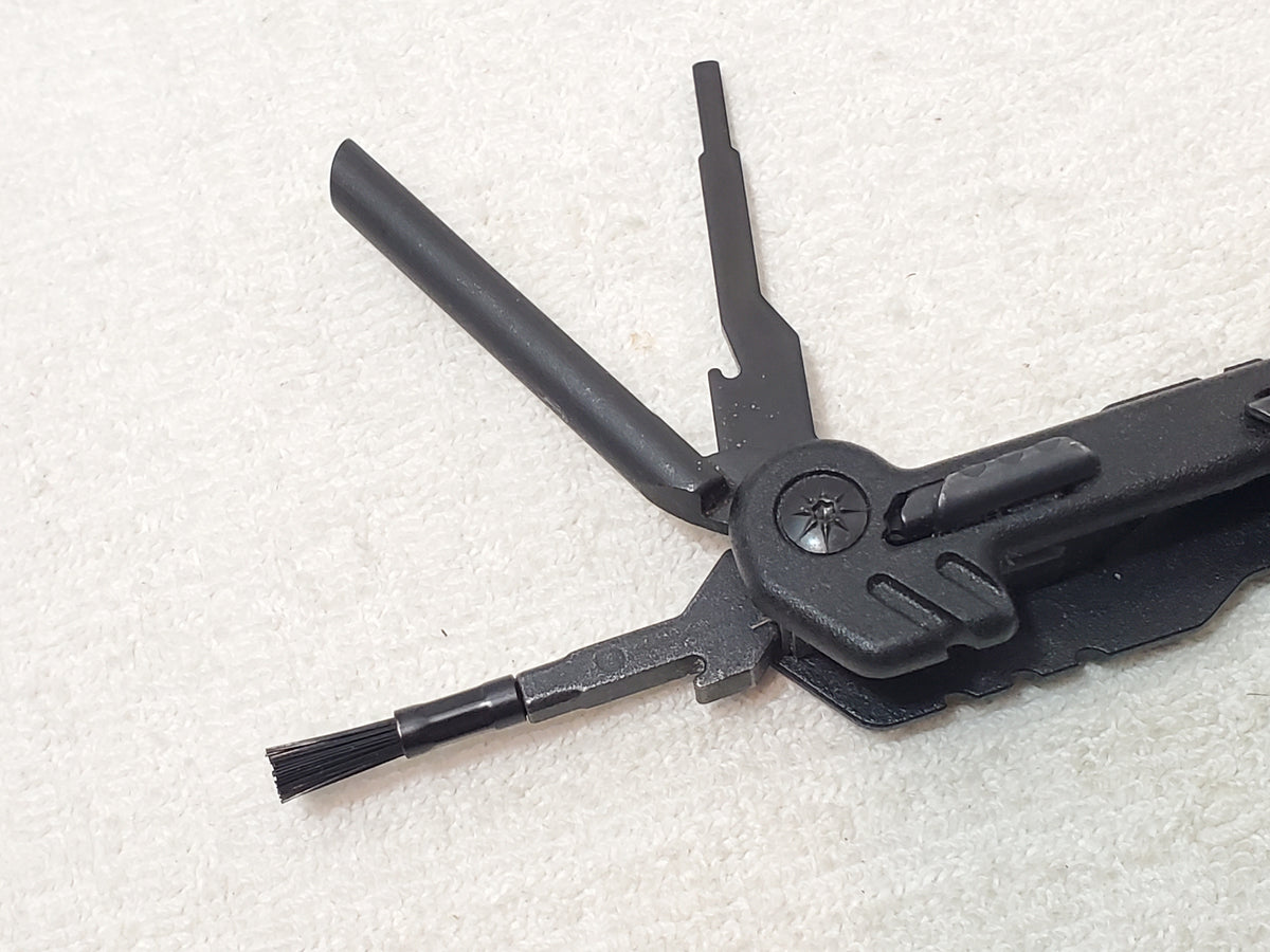 Gerber Black Multitool Short Reach Extraction Cleaning Slide Lock Buttons