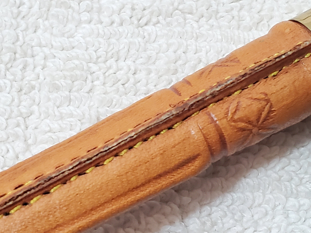 Vintage Finnish Kauhava Puukko Miniature Letter Opener Knife Horse Head Brass