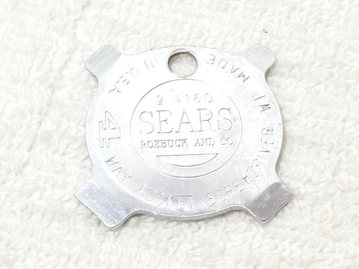 Vintage Sears Roebuck Craftsman 4-Way Pocket Screwdriver Keychain Made in USA