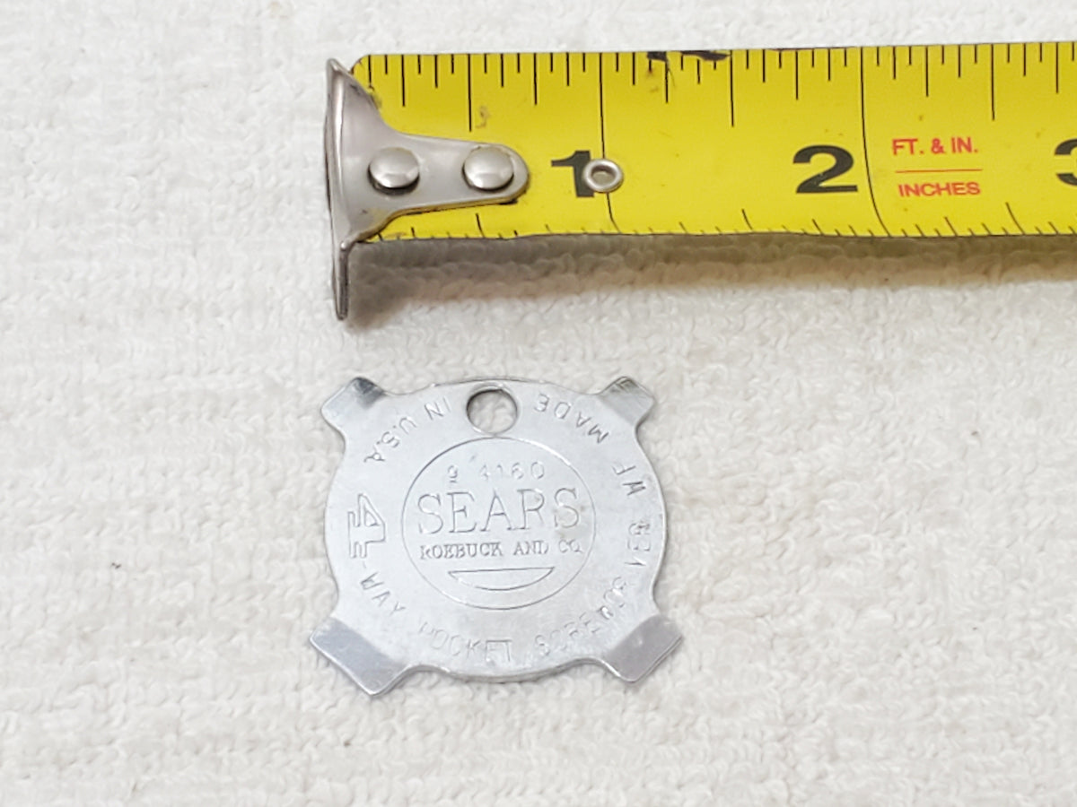 Vintage Sears Roebuck Craftsman 4-Way Pocket Screwdriver Keychain Made in USA