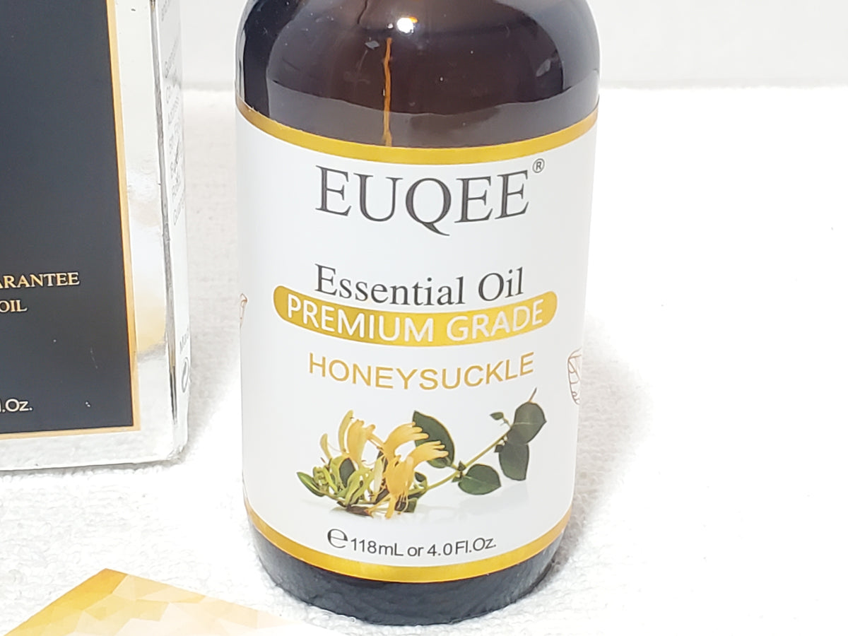 EUQEE Honeysuckle Premium Grade Essential Oil 4.0 oz 118 ml with Dropper Box